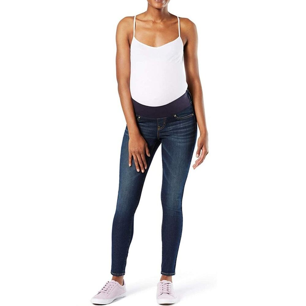 Signature by Levi Strauss Gold Label Women’s Maternity Baby Bump Skinny Jeans - Picture 6 of 10